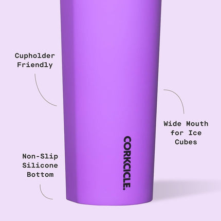 Corkcicle Sport Canteen Insulated Tumbler, Sun-Soaked Pink, 20 oz – Reusable Water Bottle Keeps Beverages Cold for 25 Hours & Hot 12 Hours – Cupholder Friendly Tumbler with Screw-On Cap