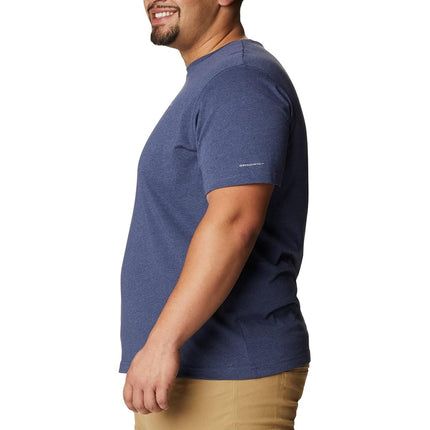 Columbia Men's Thistletown Hills Short Sleeve Hiking Shirt, Dark Mountain Heather, 4X Tall