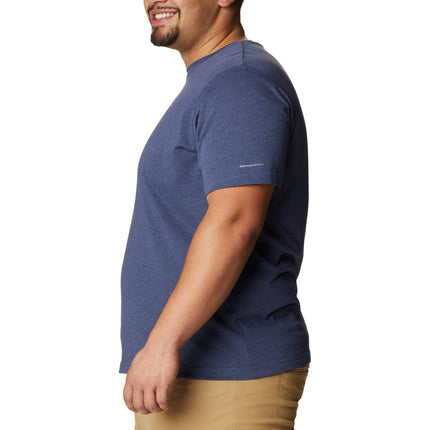 Columbia Men's Thistletown Hills Short Sleeve Hiking Shirt, Dark Mountain Heather, XXL