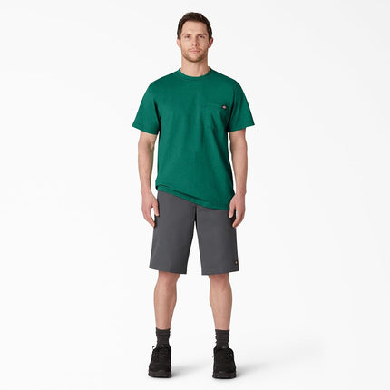 Dickies Men's Heavyweight Crew Neck Short Sleeve Tee T-Shirt, Green Heather, S