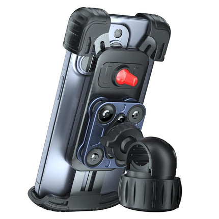 Hiboy Bike Phone Holder, 360° Rotation Adjustable Motorcycle Phone Mount,Bicycle Scooter Handlebar Phone Clip for 5.1" - 6.8" Smartphones