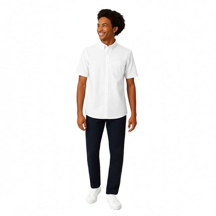 French Toast Boys' Se9005y Dress Shirt, White, S