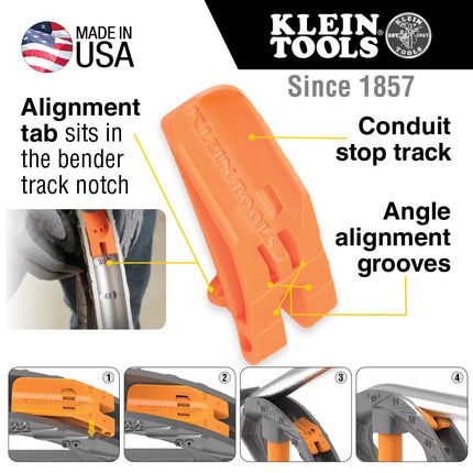 KLEIN TOOLS 51611 Conduit Bender 1/2-Inch Angle Setter, for Use Conduit Benders (Cat Nos. 51606 and 51603)
