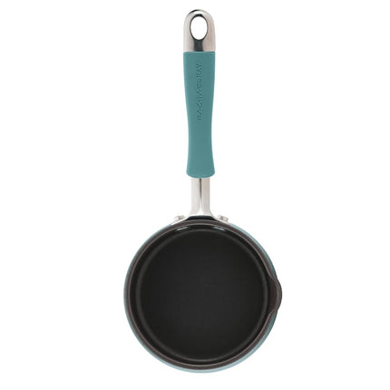 Rachael Ray Cucina Nonstick Butter Warmer, Hard Porcelain Enamel Aluminum, 0.75-Quart, Agave Blue - 16346