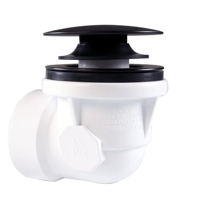 Westbrass 493244H-12-12 12" & 4" Bath Waste & Overflow Assembly with Tip-Toe Drain Plug and Illusionary Faceplate-SCH. 40 PVC Pipe, Oil Rubbed Bronze