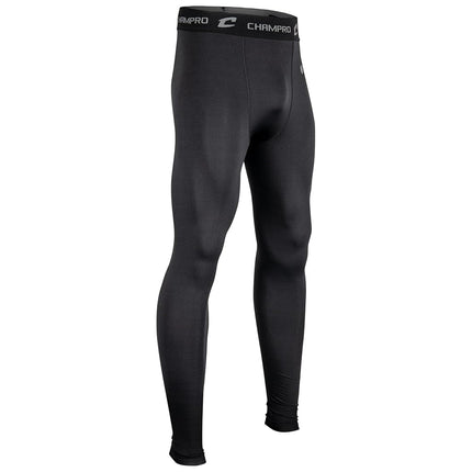 CHAMPRO Men's Cold Weather Compression Pants Black