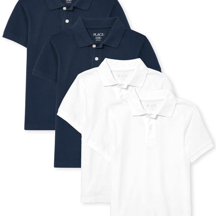 The Children's Place Boys' Short Sleeve Pique Polo