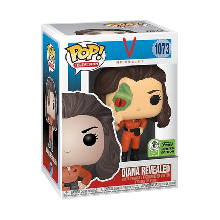 POP! V (1984) - Figurine en vinyle Diana avec visage de lézard (Exclusivité Comic Con de Printemps 2021)