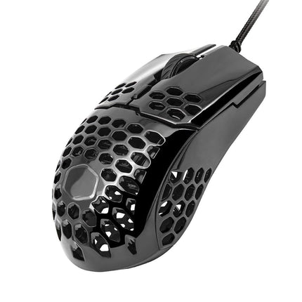 Cooler Master MM710 Glossy Black Gaming Mouse with Lightweight Honeycomb Shell, Ultraweave Cable, 16000 DPI Optical Sensor