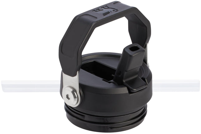 Bouteille d'eau Stanley IceFlow Flip Straw 2.0 473 ml | Paille intégrée pour les voyages et le sport | Légère et étanche | Acier inoxydable isolé | Sans BPA | Noir