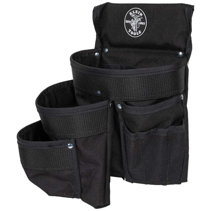 Klein Tools 5700 Tool Pouch, PowerLine Series Utility Pouch Fits Tool Belts up to 2.5-Inch, Strong Rivet Reinforced Stitching, 9-Pocket