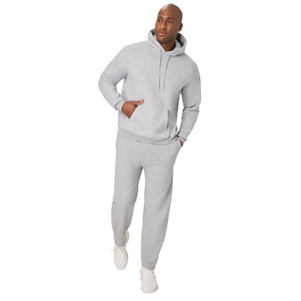 Hanes Men's EcoSmart Bottom Sweatpants, Midweight Fleece Open-Hem Sweats, Light Steel, XXL