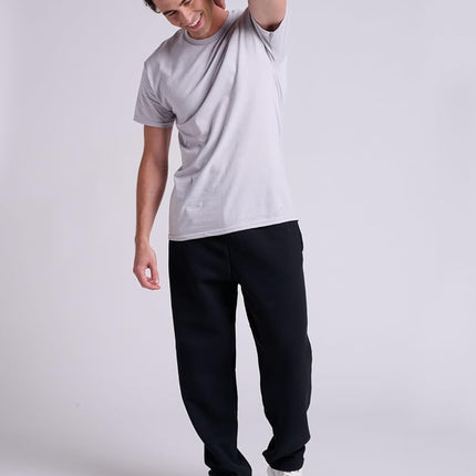 Russell Athletic Men's Dri-Power Open Bottom Sweatpants with Pockets, Black, Large