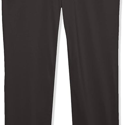 IZOD Boys' School Uniform Twill Pants, Flat Front & Comfortable Waistband with 5 Pockets, Black, 18
