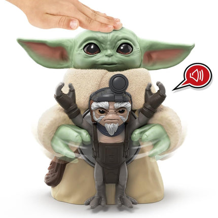 Star Wars Huggin' Grogu 16.5-cm Electronic Action Figure & Anzellan, Interactive Toys, The Mandalorian & Grogu Toys for Kids Ages 4+