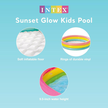 Intex Kiddie Pool - Kid's Summer Sunset Glow Design