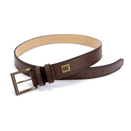 Ceinture Caterpillar pour homme Triple Edge Stitch, Marron, 36