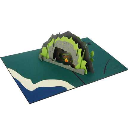 Ribbli Picnic Bear Handmade 3D Pop Up Card,Greeting Card,Thank You Card,Anniversary Card,For Birthday,Father's Day,Mother's Day,Wedding,Graduation,Thanksgiving,Christmas,Any Occasion