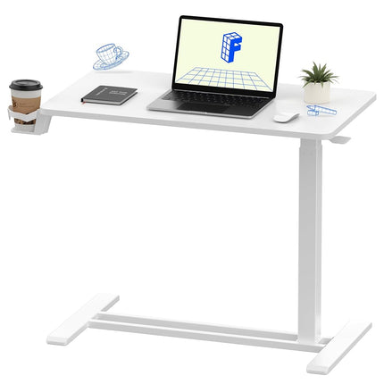 FLEXISPOT H7 Pneumatic Mobile Overbed Table 80 x 4