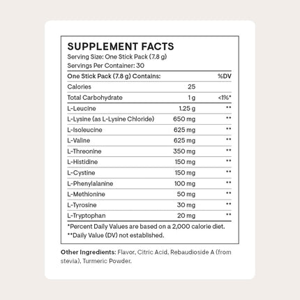 Thorne Research - Amino Complex - Clinically-Validated EAA and BCAA Powder for Pre or Post-Workout - Promotes Lean Muscle Mass and Energy Production (30 Servings (30 Stick Packs), Lemon Flavor)