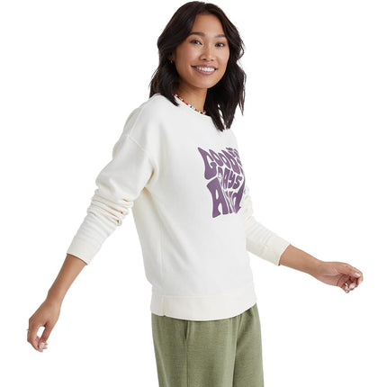 Sudadera Hanes Originals para mujer, sudadera ligera de felpa para mujer, teñida, pergamino, XXL
