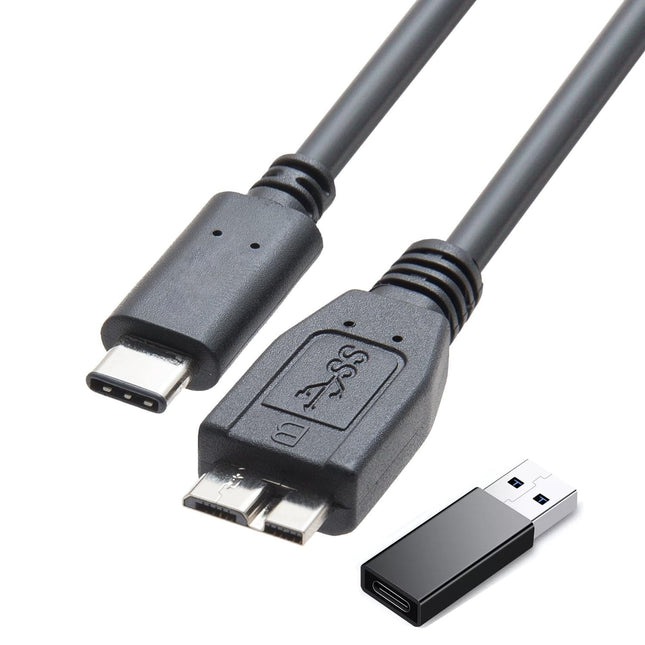 2IN1 External Hard Drive Cable 1.6FT,Super Speed M