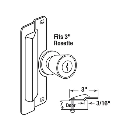Prime-Line Products U 9496 Latch Guard Plate Cover, Outswing Door, Steel, Stainless Steel