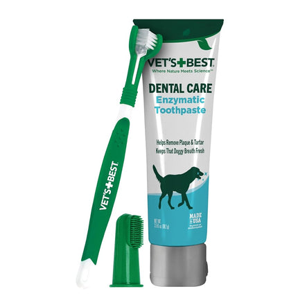 Vet's Best Dog Toothbrush & Enzymatic Toothpaste K