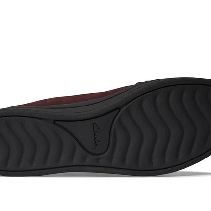 Clarks Women's Breeze Sol Loafer, Synthetic Burgundy, 9 UK