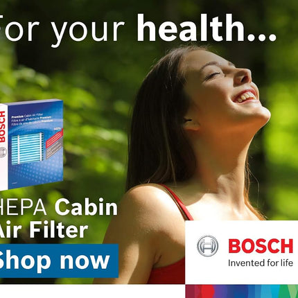 BOSCH 6004C HEPA Cabin Air Filter - Compatible With Select BMW 320i, 323Ci, 323i, 325Ci, 325i, 325xi, 328Ci, 328i, 330Ci, 330i, 330xi, M3, X3, Z3