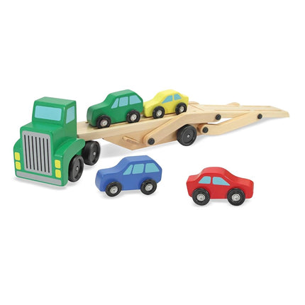 Melissa & Doug Car Carrier Truck and Cars Wooden Toy Set With 1 Truck and 4 Cars [Sep 29, 2011] Melissa&Doug