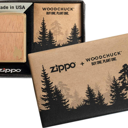 Zippo Woodchuck Flame Zippo Woodchuck USA Flame Lighter, Brown, one Size