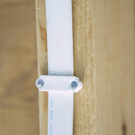 Gardner Bender PS-350C Plastic Staple, ½", Secures: Romex, UF and NM Electrical Cable, White