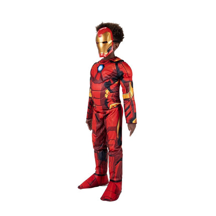 Costume for Kids Officially Licensed Marvel Avengers with Premium Qualux Foam Muscle and Battle Helmet Mask Deluxe Range - Child Size Small