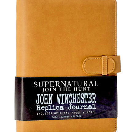 Conquest Journals Supernatural John Winchester Replica Journal Big Bundle, John's Journal with Monster Lore Pages, Medals & Ribbons, Creepy Photos, Biggerson's Turducken Ad, Mystery Spot Brochure and