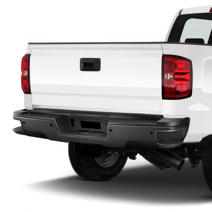 DNA MOTORING Rear Step Bumper Compatible With 2015-2019 Silverado/Sierra 2500HD 3500HD, With Rear Parking Sensor Holes, GM1102563, STEPBUM-10055