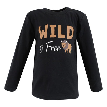 Hudson Baby T-shirts à manches longues pour bébés, Aventure Animale, 5T