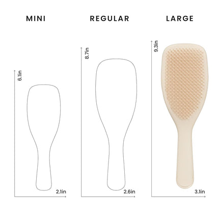 Tangle Teezer | The Large The Ultimate Detangler Hairbrush | Perfect for Long, Thick, Curly & Textured Hair | Two-Tiered Teeth for Gentle Detangling | Reduces Breakage | Ergonomic Handle | Cappucino