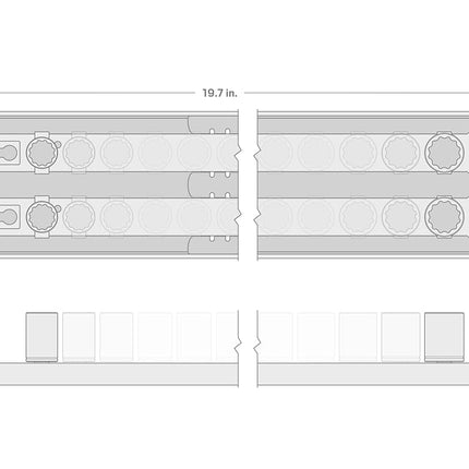 TEKTON 1/2 Inch Drive 12-Point Socket Set with Rails and Tray, 19-Piece (3/8-1-1/2 in.) | SHD92126