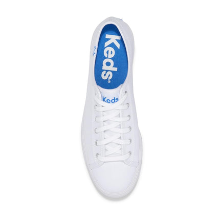 Keds Women's Triple Kick Sneaker, White White 10, 8.5 UK