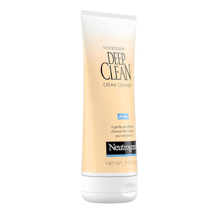 Neutrogena Deep Clean Cream Facial Cleanser, Oil Free - 7 Oz