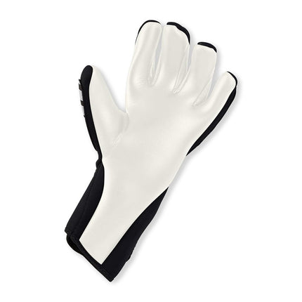 Mitre Impel Goalkeeper Gloves | Shock Absorption | Extra Grip, Black/Grey, Size 10