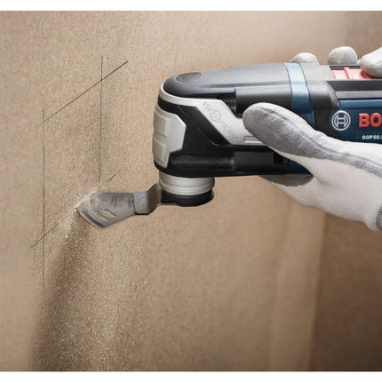 BOSCH OSL218F 1-Piece 2-1/8 In. Starlock Oscillating Multi Tool 2-in-1 Dual-Tec All Purpose Bi-Metal Plunge Blade for Applications in Wood with Nails, Drywall, PVC