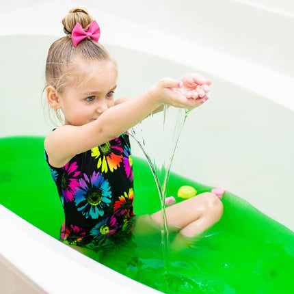 ZIMPLI - 3 x Slime Baff Bundle, Red, Green & Blue, Turns water into gooey slime, Birthday toys for boys & girls, Great Fun in Paddling pools, Certified Biodegradable