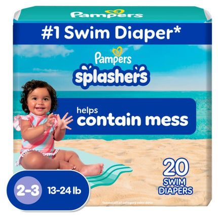 Pampers Swim Diapers Size 3 (13-24 lb), 20 Count -