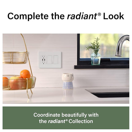 Legrand - Pass & Seymour TM826USBWCCV6 3.1A USB + Duplex 15A Vision Pk Electrical Outlet