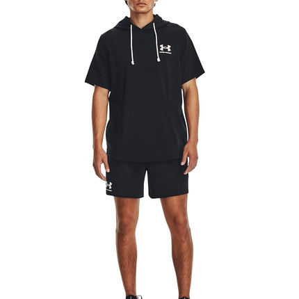 Under Armour Mens Rival Terry 6'' Shorts Black M