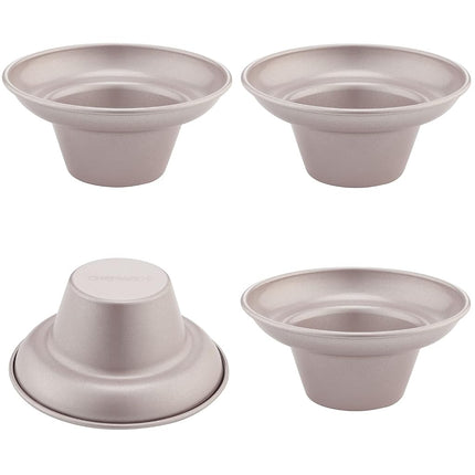 CHEFMADE Muffin Cake Pan, Nonstick 4-Inch 4Pcs Cup