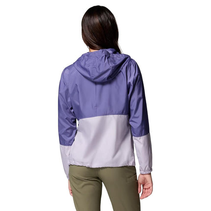 Columbia Women's Flash Forward II Windbreaker, Stormwatch/Lavender Pearl, XXL