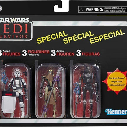 Hasbro Pack 3 Figures Action Jedi Survivor 9.5cm